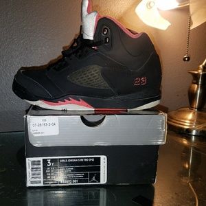 Youth Girls Jordan 5s Sz 3y